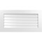 Ekena Millwork Vertical Surface Mount PVC Gable Vent: Functional, w/ 3-1/2"W x 1"P Standard Frame, 38"W x 20"H GVPVE38X2001SF - alternate 1